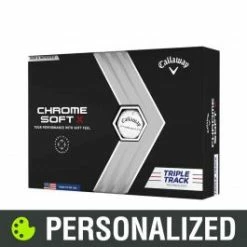 2023 Callaway Chrome Soft X Triple Track Personalized White Golf Balls