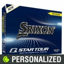 2023 Srixon Q-Star Tour 4 Personalized Yellow Golf Balls