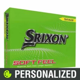 2023 Srixon Soft Feel 13 Personalized Yellow Golf Balls