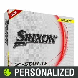 2023 Srixon Z-Star XV 8 Personalized Yellow Golf Balls