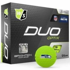 Wilson Staff Duo Optix Golf Ball With Seahawks Logo