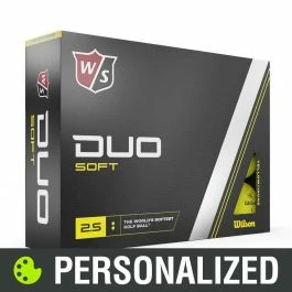 2023 Wilson Staff Duo Soft Personalized Yellow Golf Balls