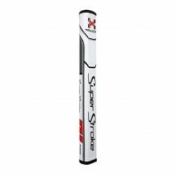 Super Stroke Traxion Flatso 2.0 Putter Grip - White/Red/Grey